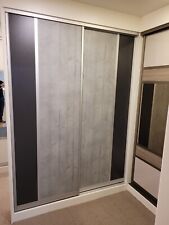 2 Door Sliding Wardrobe Doors With Tracks H2165mm W1570mm Ex Display
