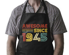 80th Birthday Chef Apron 1945 Vintage Humour Great Gift for Cooks 80 Years Old