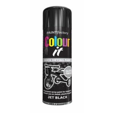 JET BLACK AEROSOL SPRAY PAINT