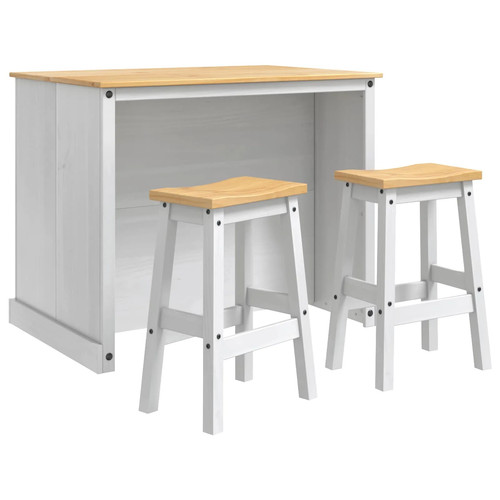 Kitchen trolley white honey - &,
