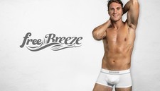Aussiebum Underwear FreeBreeze White Boxers Large (L) Mens Briefs Poss Gay Int