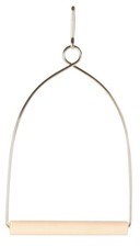 Natural Wood Metal Bow Swing