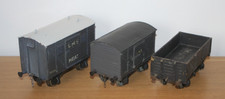 O GAUGE - MILBRO MEAT VAN AND 2 OTHER WOODEN ITEMS OF ROLLING STOCK -SEE DETAILS