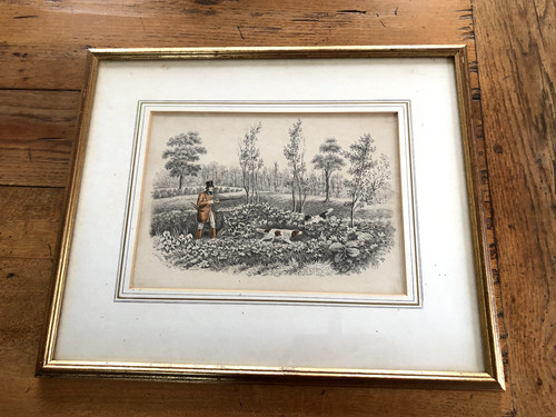 Victorian hunting scene - victorian, with