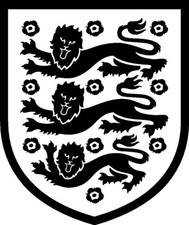 ENGLAND BLACK & WHITE 3 LIONS