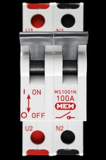 MEM 100 AMP DOUBLE POLE MAIN SWITCH DISCONNECTOR MS1001N