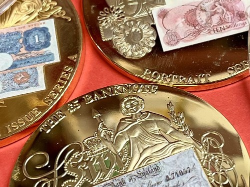 British banknote coins series - british,