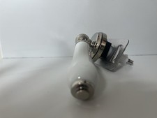 Traditional Toilet WC bathroom.  Portland flush Handle Polished Nickel 