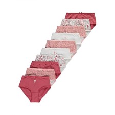 GIRLS 10 PACK BRIEFS KNICKERS