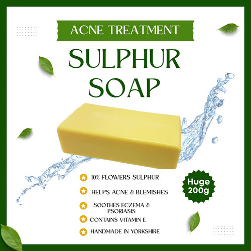 Handmade sulphur soap 200g - soap, –