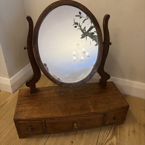 Antique oak dressing table - antique,