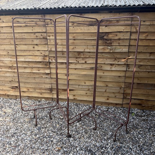 Vintage folding piece screen - folding,