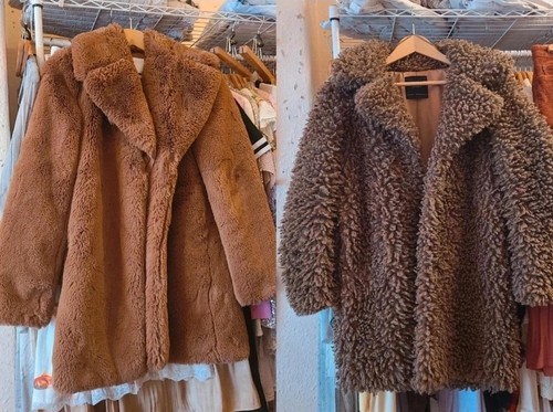 Two zara faux - fur, xs