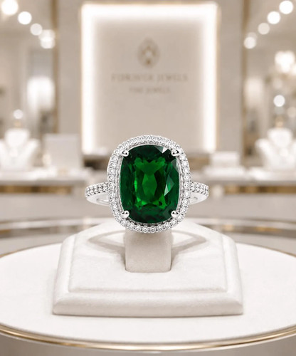 50ct cushion natural emerald - natural,