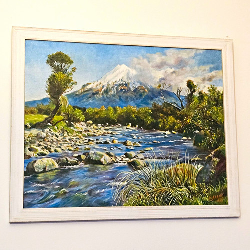Original 1968 landscape oil - 1968,