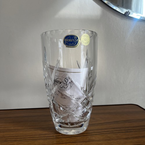 Bohemia crystal barrel vase - barrel,