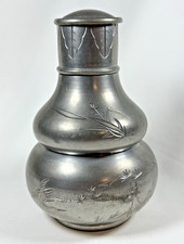 Antique Chinese Pewter Gourd