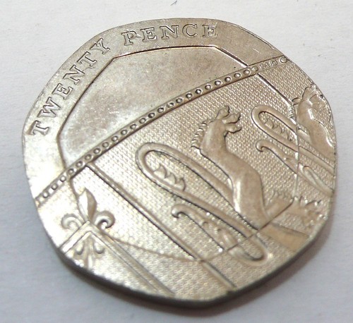 Undated rare 20p - rare, royal