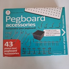 Cathedral Pegboard 43+ Steel Plated Accessories Set