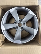 GENUINE AUDI A3/S3 8P ROTOR ARM 5 SPOKE GREY/CUT 18" INCH SINGLE ALLOY WHEEL X1