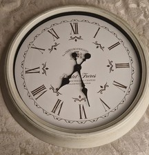 Large wall clock with French