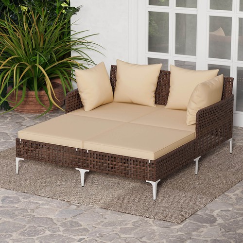 Outdoor patio daybed rattan - patio, pe