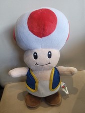 Super Mario Toad Soft Plush Toy Teddy Mushroom