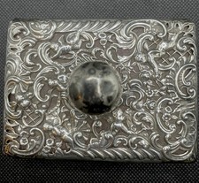 Edwardian Silver Blotter by