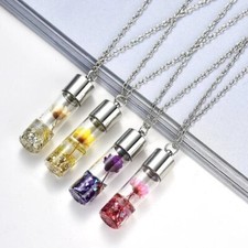 Dried Flower Pendant Necklace