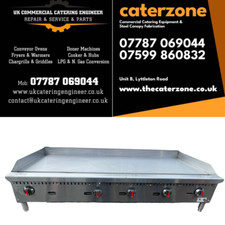 Gas Griddle 5 Burner Natural Gas Griddle Counter Top Steel Hot Plate 150cm