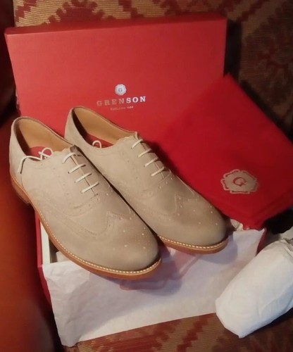 Grenson rose ladies grey - grey, suede