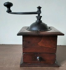 Vintage wooden coffee grinder - vintage,