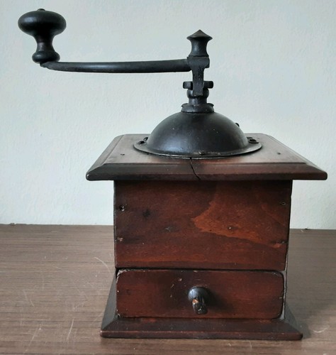 Vintage wooden coffee grinder - vintage,