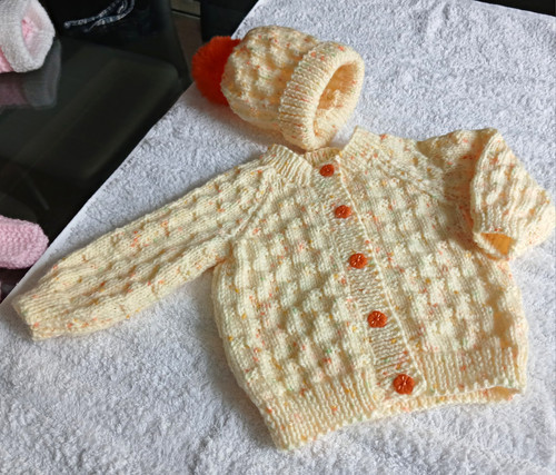 Hand knitted baby cardigan - knitted,