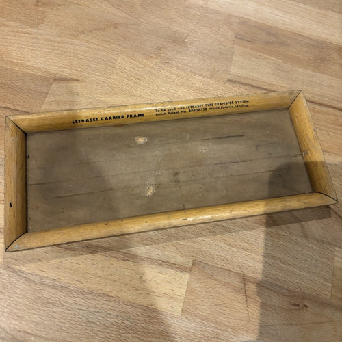 Vintage letraset carrier frame - vintage,