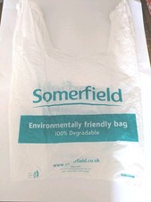 * Vintage Somerfield plastic carrier bag 2005-2006 * approx 29.5 cm x 48 cm