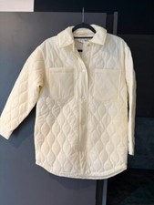 Topshop cream quilted jacket