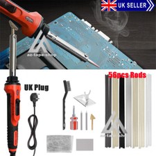 100W Plastic Welding Welder Soldering Iron Kit Car Bumper Repair Tool 56x Rods
