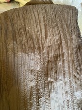 3 Metres Of Chocolate Brown Crinkle Cotton Mix Fabric