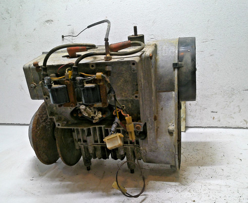 Vintage skidoo snowmobile - vintage,