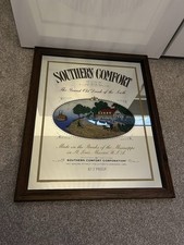 Collectable Vintage Framed Southern Comfort Advertising Mirror Pub BarSign Large