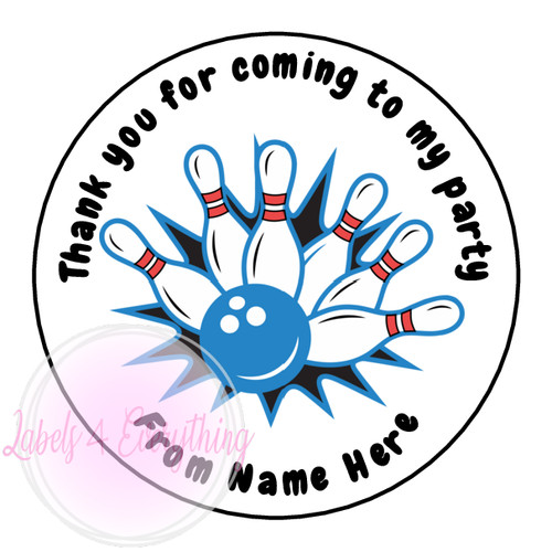 Personalised bowling party - personalised,