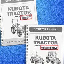 KUBOTA (+CAB) L3240 L3540 L3940 L4240 L4740 5040 5240 5740 ROPS OPERATORS MANUAL