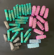 BUNDLE OF VINTAGE MESH TUMBLEWEED HAIR ROLLERS