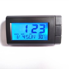 Stylish Digital Clock and Thermometer for Car Dashboard or Home Easy to Install