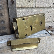 Victorian Boobbyer London N.W.C Mortise Lock Brass Very Rare Large Solid