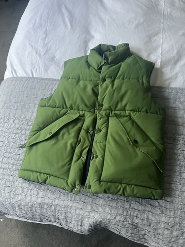 Green padded puffer gilet - padded,