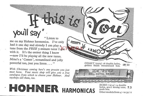 Hohner comet 2503 harmonica - 'comet,