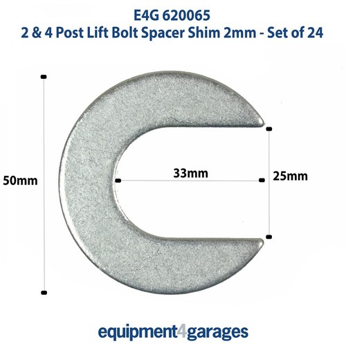 And post lift bolt spacer - 4,