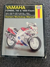 Haynes Manual Yamaha FZR 600 750 & 1000 Fours 1989 - 1993 UK 599 cc 1987-1993